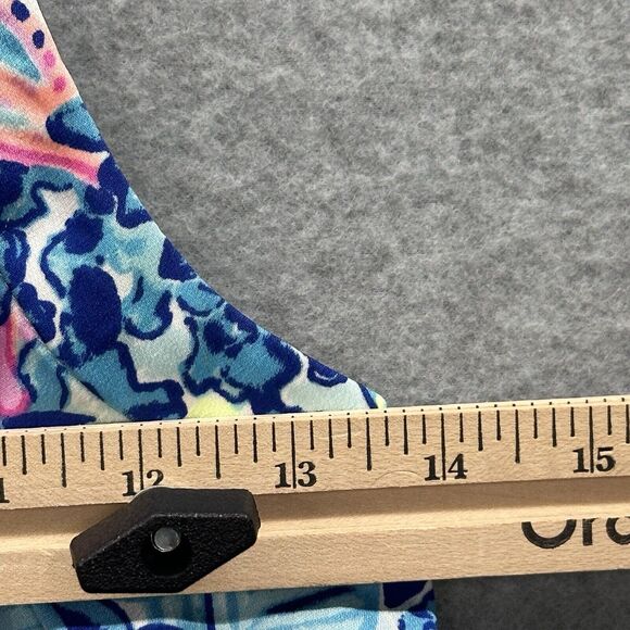 Lilly Pulitzer Margaret Cami Top Womens Size Small Saltwater Blue Shade Seekers - Picture 3 of 5